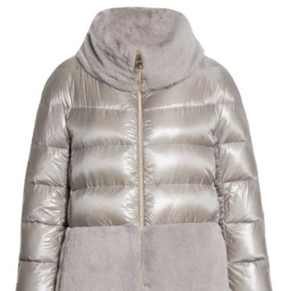 Herno Ultralight Down Puffer Jacket With Faux Fur… - image 1